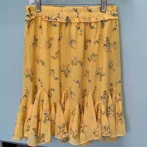 Yakira Bella Yellow floral skirt